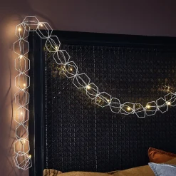 LED-valoketju Serve, 20-lamppuinen, hopea