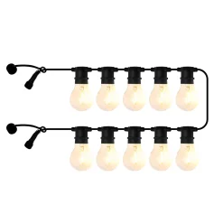 LED-valoketju Tobias, jatko-osa, kirkas, 10-lamppuinen, pituus 4,5 m