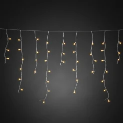 LED-valoverho jääsade keltainen transp. 5m