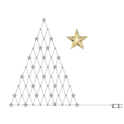 LED-valoverho Star 55-lamppuinen