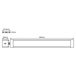 LEDVANCE Cabinet Slim -LED-kaapinalusvalaisin 30cm