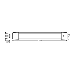 LEDVANCE LED-riippuvalaisin Office Line 840, pituus 60 cm, valkoinen
