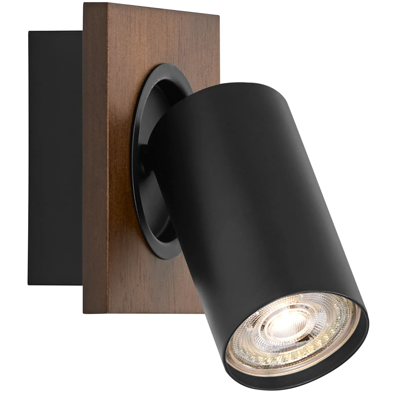 LEDVANCE LED-seinävalaisin Mercury GU10, puu/musta