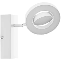 LEDVANCE Saturn CCT LED-seinävalaisin, kytkin, valkoinen