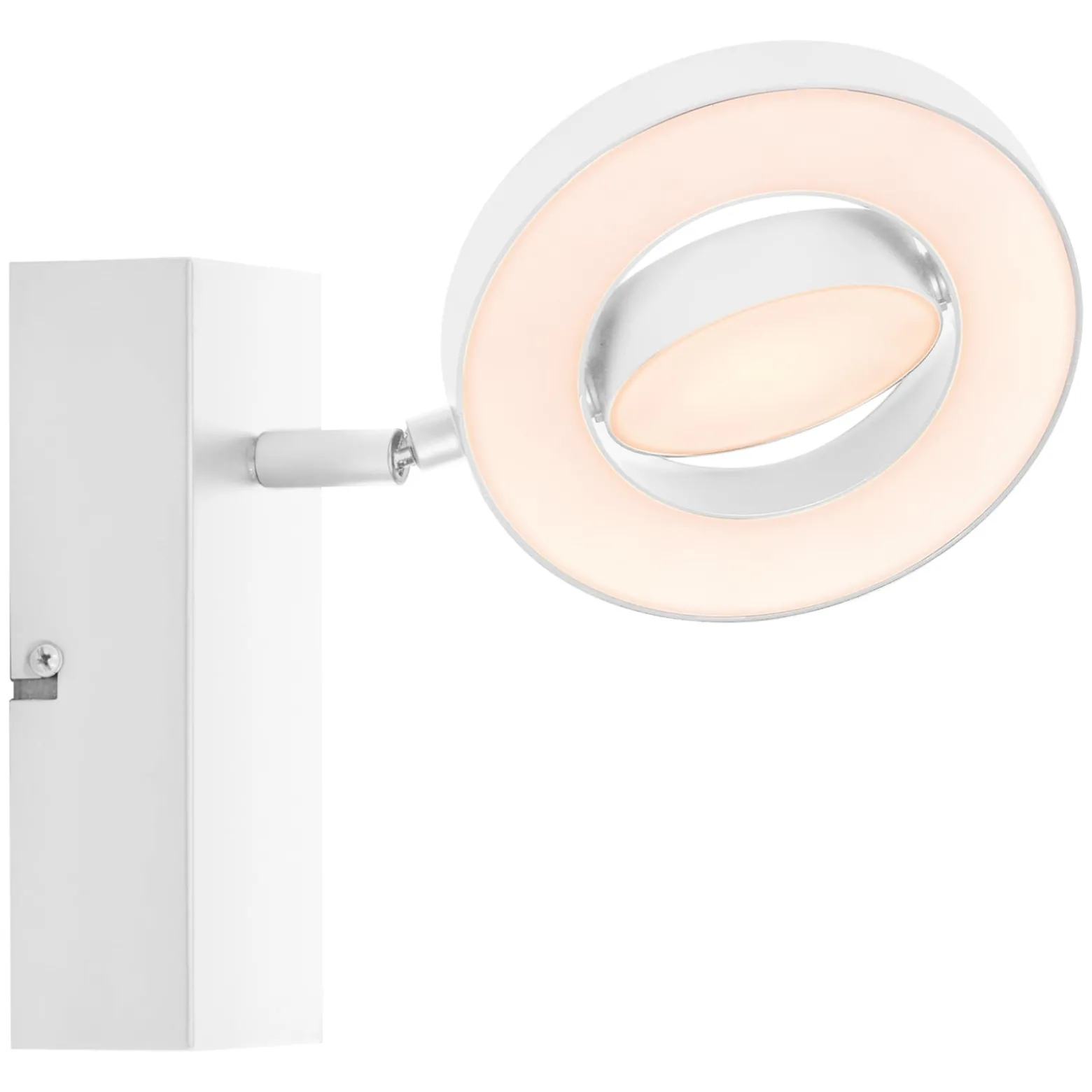 LEDVANCE Saturn CCT LED-seinävalaisin, kytkin, valkoinen