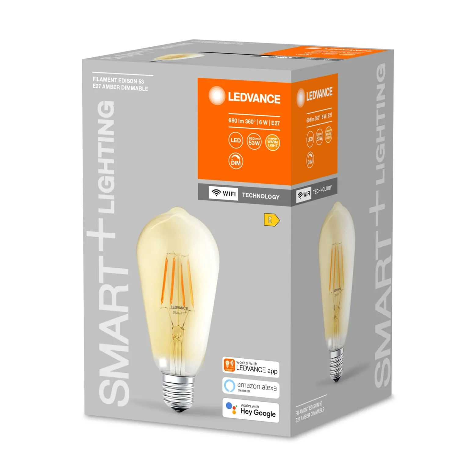 LEDVANCE SMART+ WiFi E27 6W Edison gold 2 400 K