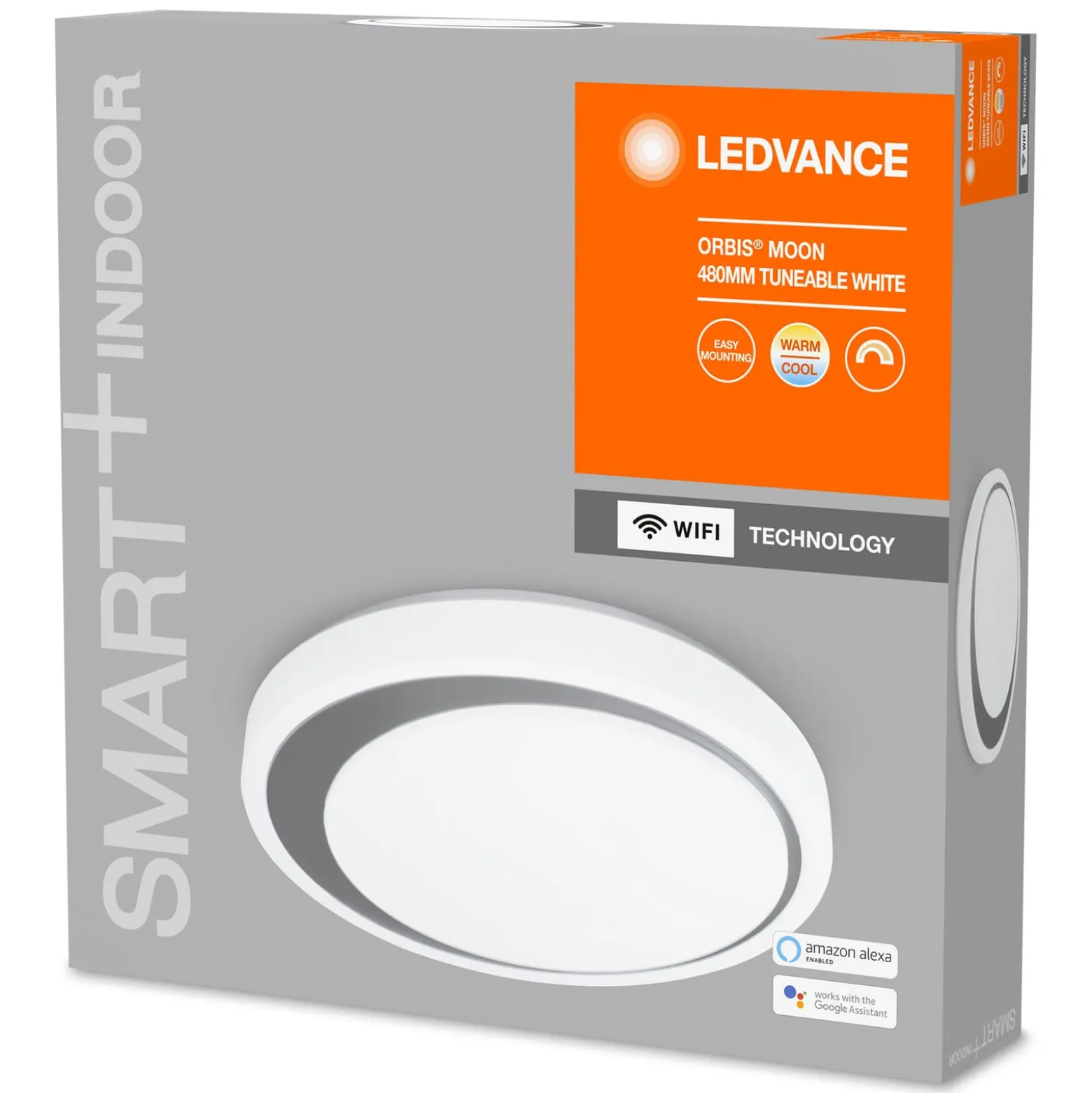 LEDVANCE SMART+ WiFi Orbis Moon CCT 48 cm harmaa