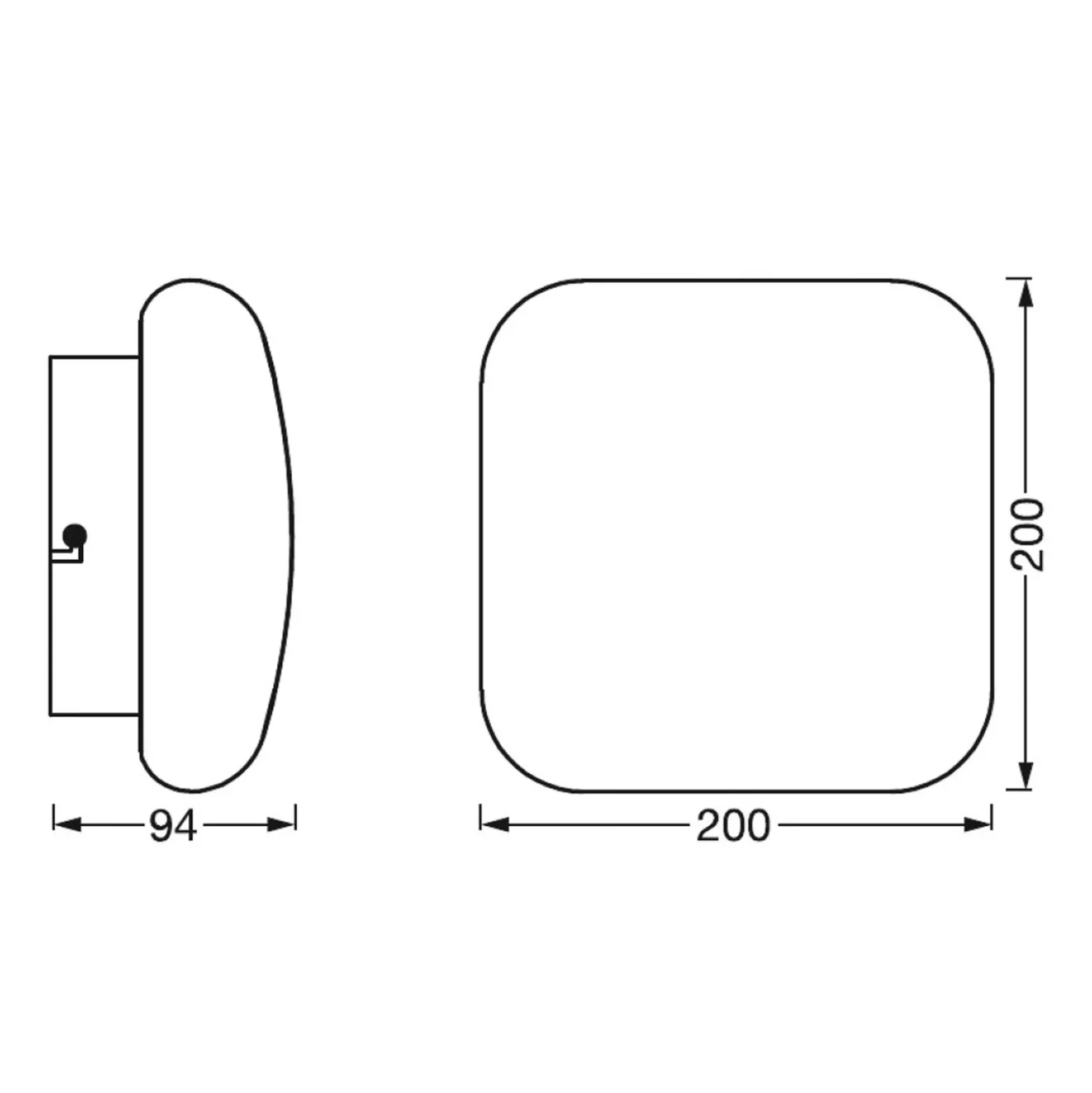 LEDVANCE SMART+ WiFi Orbis Wall Aqua IP44 20x20 cm