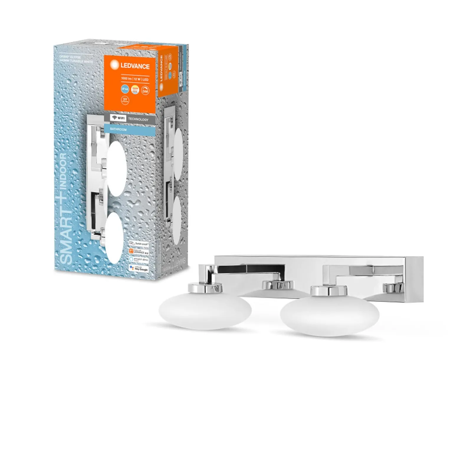 LEDVANCE SMART+WiFi Orbis Wall Elypse 2-lamppuinen