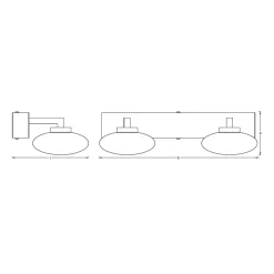 LEDVANCE SMART+WiFi Orbis Wall Elypse 2-lamppuinen