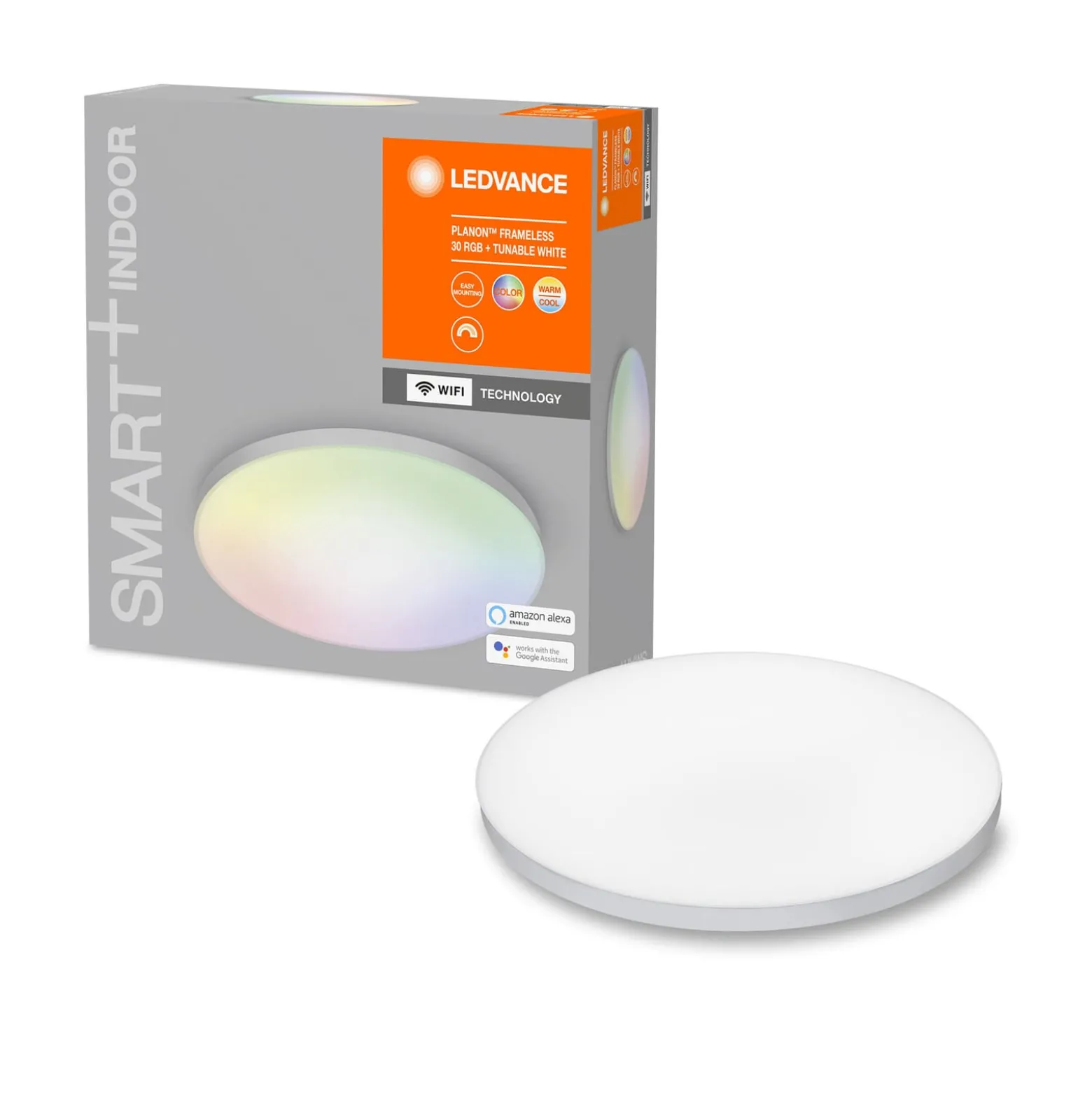 LEDVANCE SMART+WiFi Planon-LED-paneeli RGBW Ø30cm