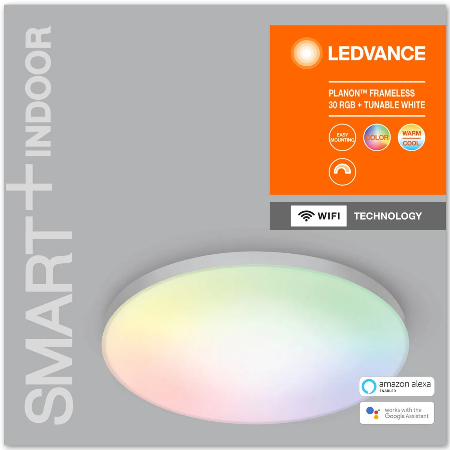 LEDVANCE SMART+WiFi Planon-LED-paneeli RGBW Ø30cm