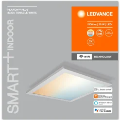 LEDVANCE SMART+ WiFi Planon Plus, CCT, 30 x 30 cm, 30 x 30 cm