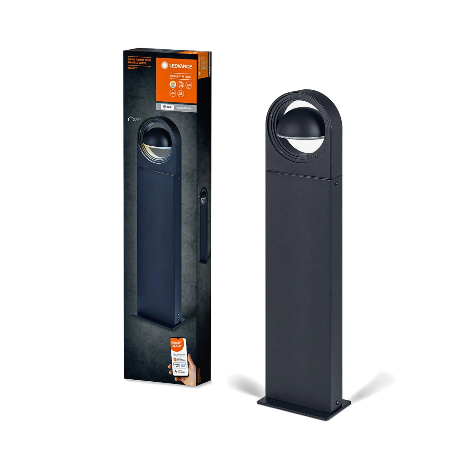 LEDVANCE SMART+ WiFi Swing Round -LED-pylväsvalo
