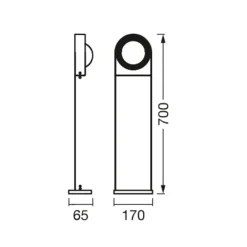 LEDVANCE SMART+ WiFi Swing Round -LED-pylväsvalo