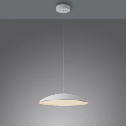 LENTE-LED-riippuvalaisin, valkoinen, Ø 50 cm, metalli, Switchdim