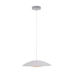 LENTE-LED-riippuvalaisin, valkoinen, Ø 50 cm, metalli, Switchdim