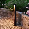 Lerna LED polkuvalaisin, korkeus 100 cm, CCT, harmaa, pistorasiat