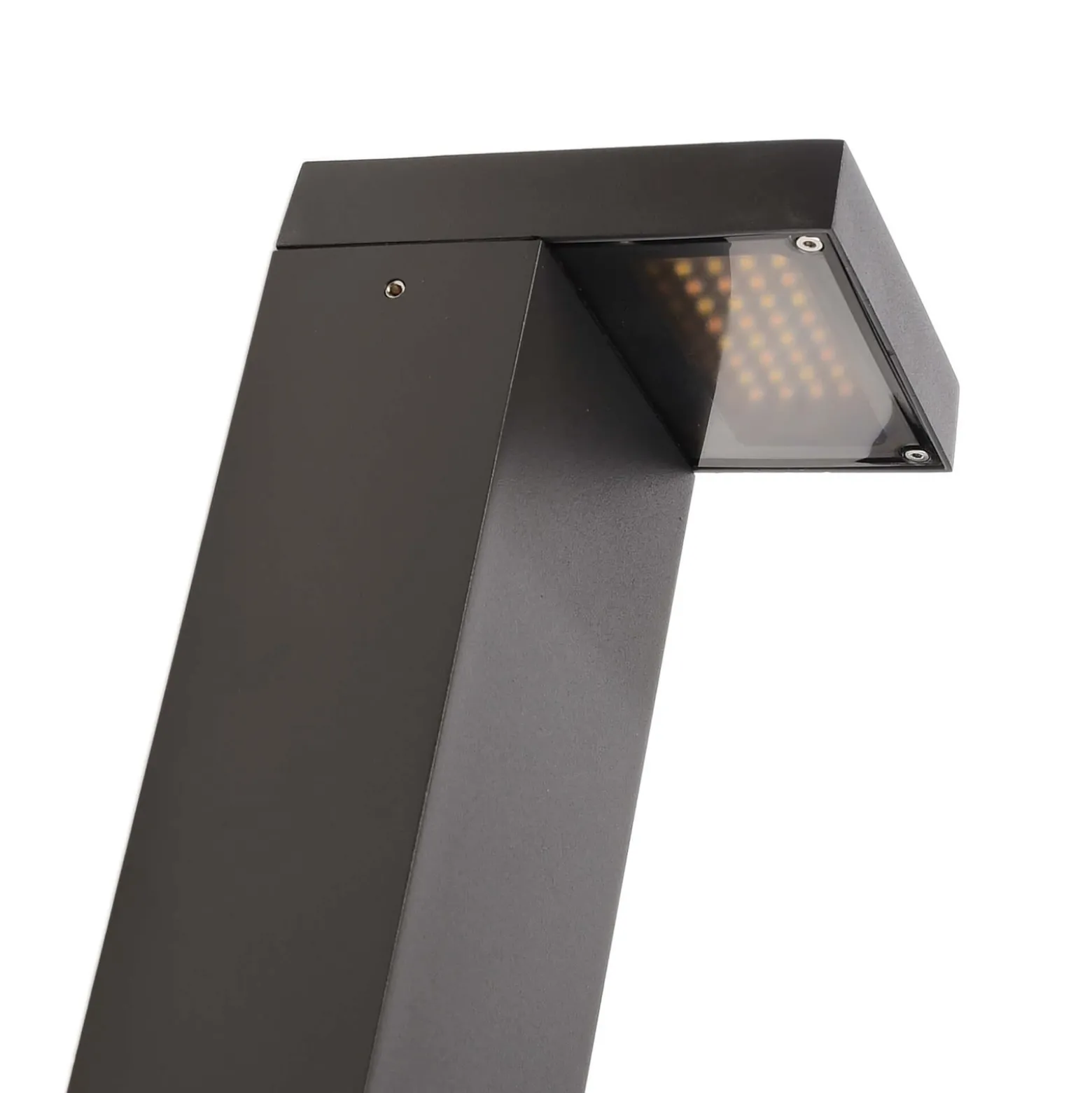 Lerna LED polkuvalaisin, korkeus 100 cm, CCT, harmaa, pistorasiat
