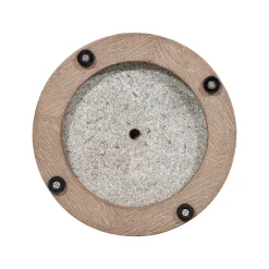 Les Jardins LED-aurinkopöytävalaisin Rop&Strip, harmaa/beige