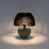 Les Jardins LED-pöytävalaisin Alba, harmaa/beige, korkeus 41 cm