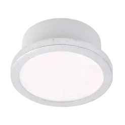 LightMe kattovalaisin Aqua Uno, Ø 11 cm, hopealevy, IP44