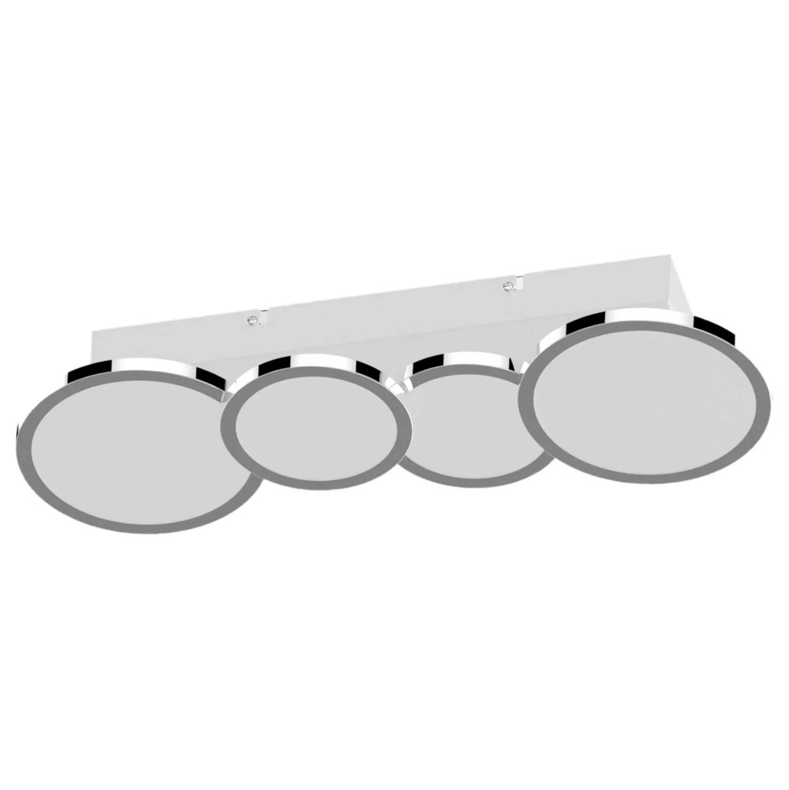 Lightme-LED-kattovalaisin Aqua, 4-lamppuinen, CCT