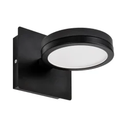 LIGHTME-LED-seinävalaisin Aqua down 1 lamppu musta