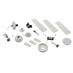 Lindby Aerallo LED-kattotuuletin, valkoinen, CCT, hiljainen