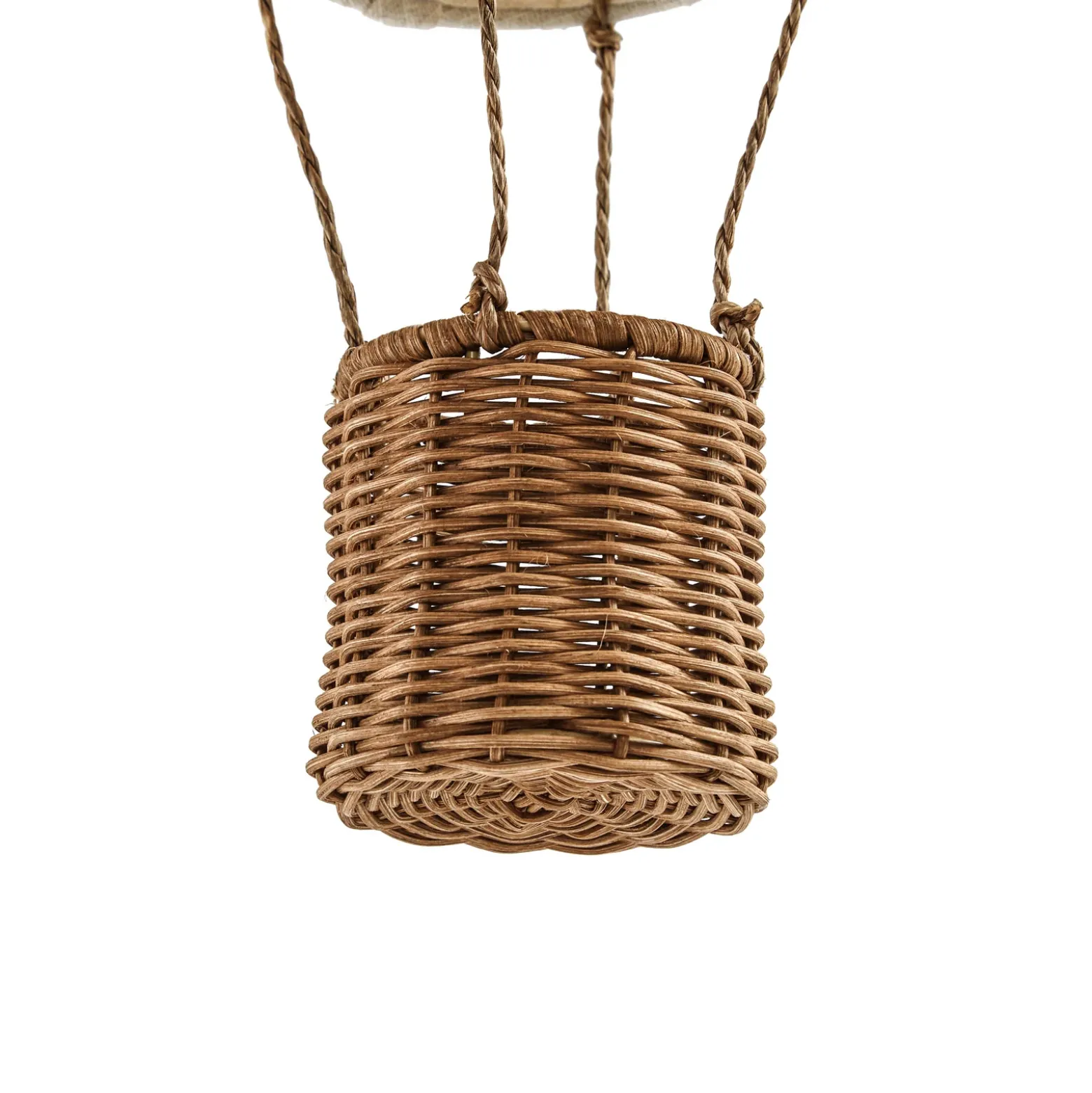 Lindby Aeris -lastenhuoneen riippuvalaisin, beige, Ø35 cm, tekstiili, E27