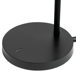 Lindby Ailina LED-pöytälamppu, korkeus 36 cm, musta, himmennettävä