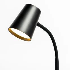 Lindby Ailina LED-pöytälamppu, korkeus 36 cm, musta, himmennettävä