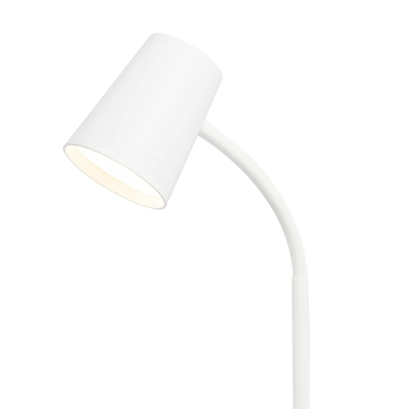 Lindby Ailina LED-pöytälamppu, korkeus 36 cm, valkoinen, himmennettävä