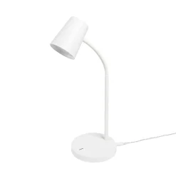 Lindby Ailina LED-pöytälamppu, korkeus 36 cm, valkoinen, himmennettävä