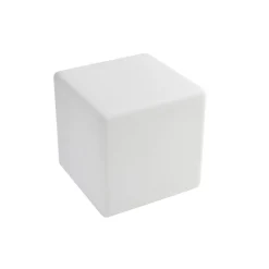 Lindby Akku-LED-ulkovalaisin Cubara, RGB, kuutio, muovi