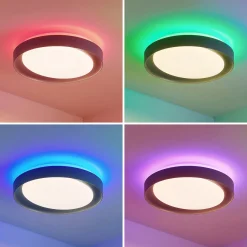 Lindby Alyano-LED-kattovalaisin RGB CCT, himmennys