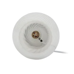 Lindby Andriana pöytävalaisin, valkoinen, lasi, Ø 15 cm