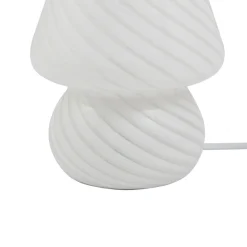 Lindby Andriana pöytävalaisin, valkoinen, lasi, Ø 15 cm