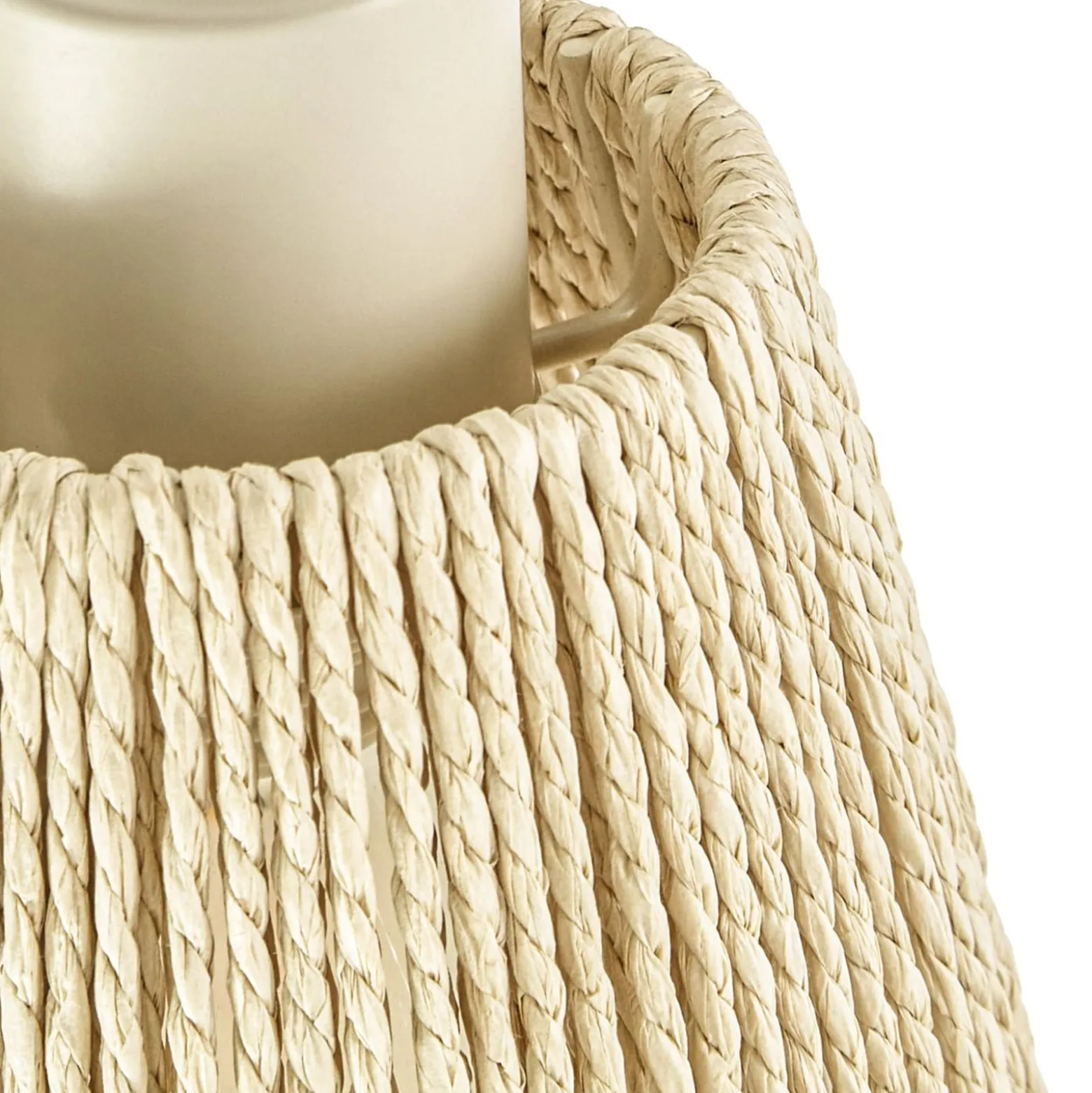 Lindby Anuva -kattokohdevalo, 86 cm, 5-lamppuinen, beige, paperi