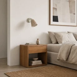 Lindby Anuva -seinäkohdevalaisin, beige, paperia, 1-lamppuinen, E14