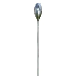 Lindby aurinkokäyttöinen LED-valaisin Jari, korkeus 122 cm, ruostumaton teräs,