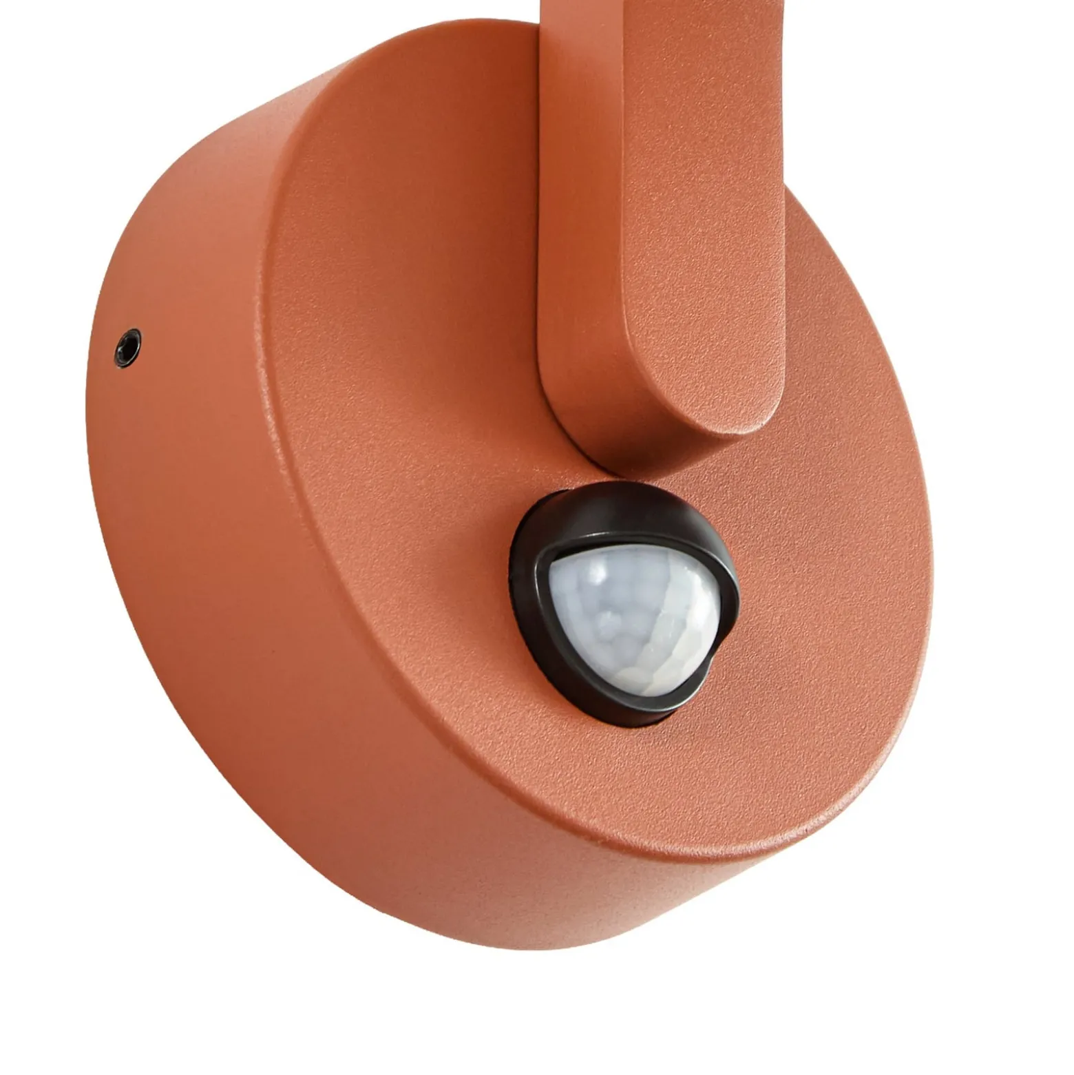 Lindby Capelo LED-ulkoseinälamppu, sävytetty, halkaisija 20 cm, liiketunnistin