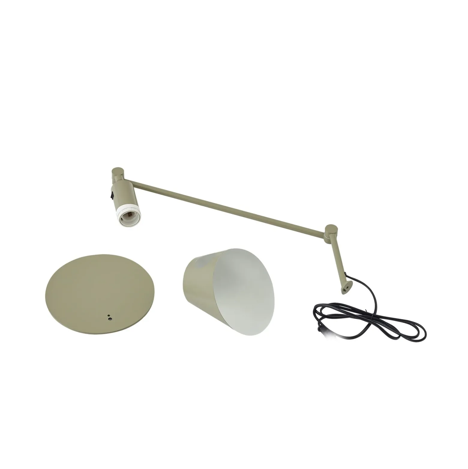 Lindby Corali pöytävalaisin, vaaleanvihreä, metalli, korkeus 64cm