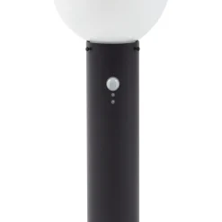 Lindby Dangan-pollarivalaisin, musta/opaalinen 60 cm, lasi, anturi