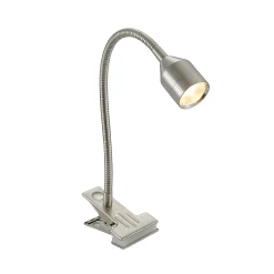 Lindby Djamila LED-puristinvalaisin, nikkeli satinoitu