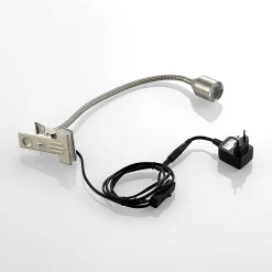 Lindby Djamila LED-puristinvalaisin, nikkeli satinoitu