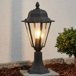 Lindby Edana jalustavalaisin, 52 cm, antrasiitti, E27, IP44