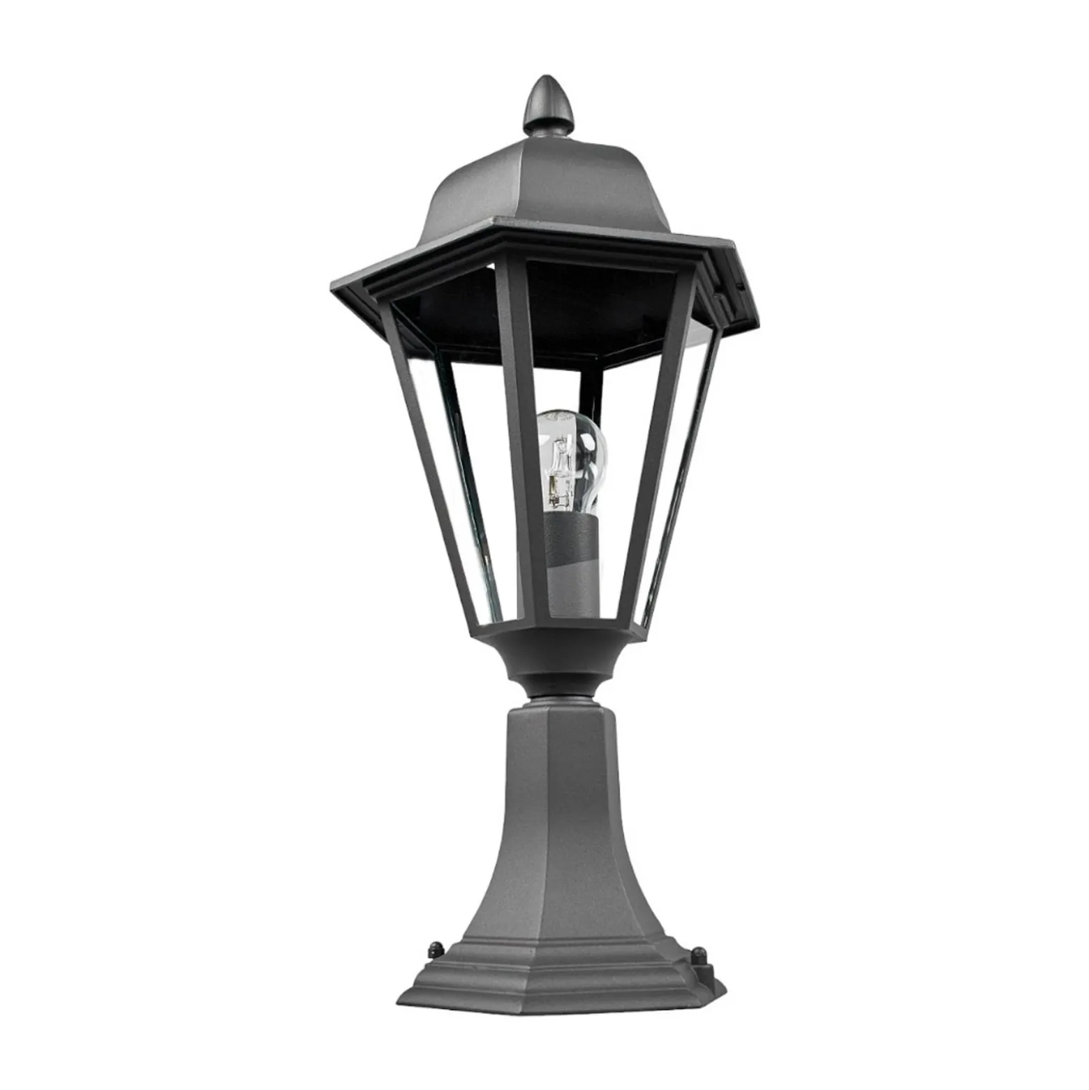 Lindby Edana jalustavalaisin, 52 cm, antrasiitti, E27, IP44