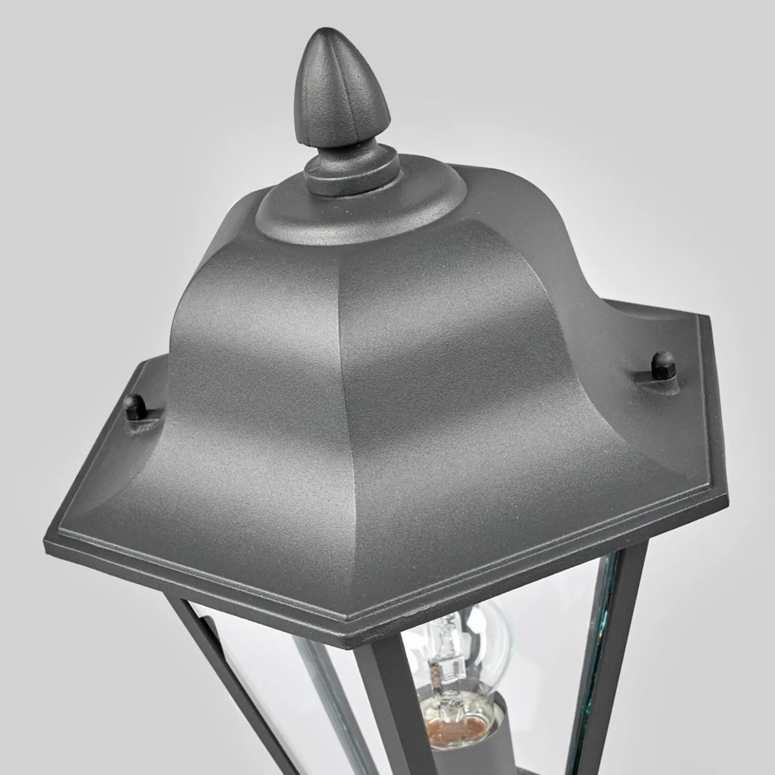 Lindby Edana jalustavalaisin, 52 cm, antrasiitti, E27, IP44