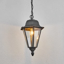 Lindby Edana ulkovalaisin, 40 cm, antrasiitti, E27, IP44